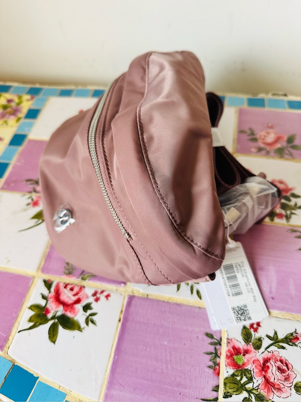 BNWT Lululemon City Adventurer Belt Bag Silver Hardware Dusty Pink Rose - Picture 2 of 5